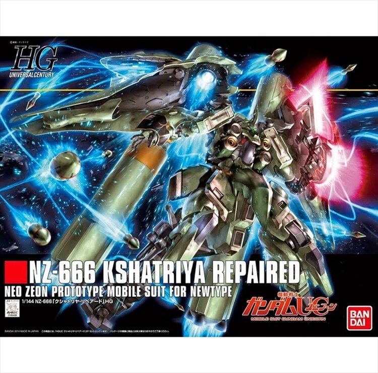 Gundam - 1/144 HGUC NZ-666 Kshatriya Repaired Model Kits