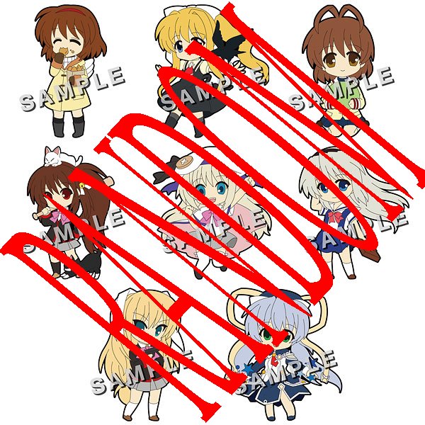 Key - Key Heroine Collection Little Rubber Mascot Trading Strap Blind Box Key - Key Heroine Collection Little Rubber Mascot Trading Strap Blind Box