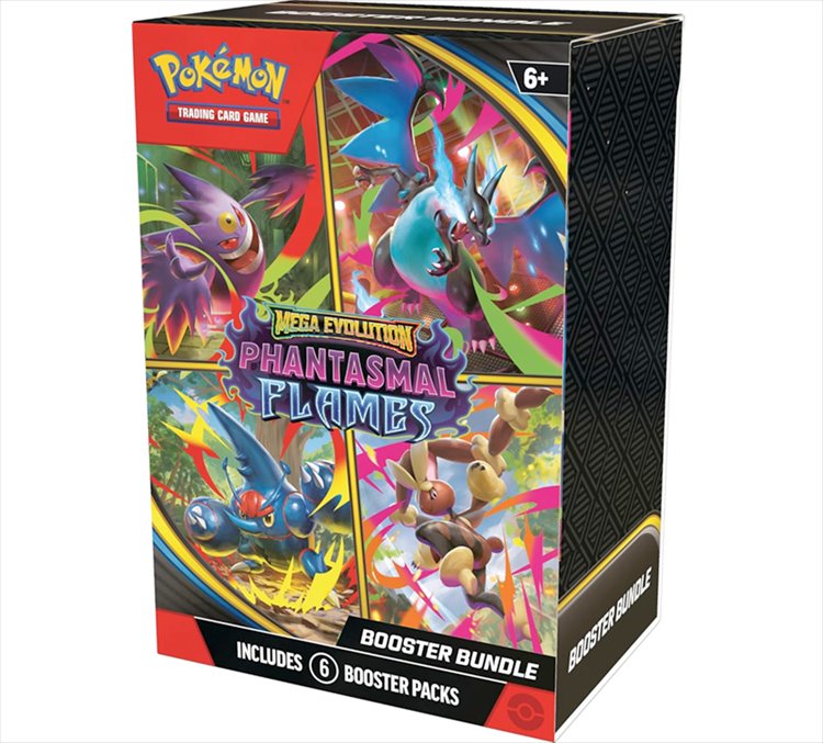 Pokemon - TCG Mega Evolution Phantasmal Flames Booster Bundle