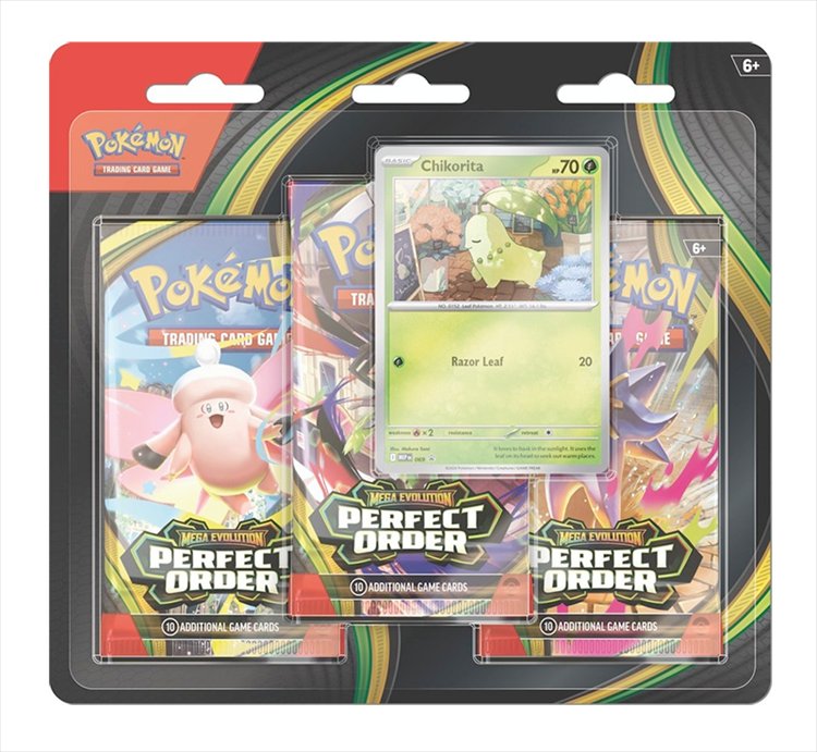 Pokemon - TCG Mega Evolution Perfect Order 3 pack blister