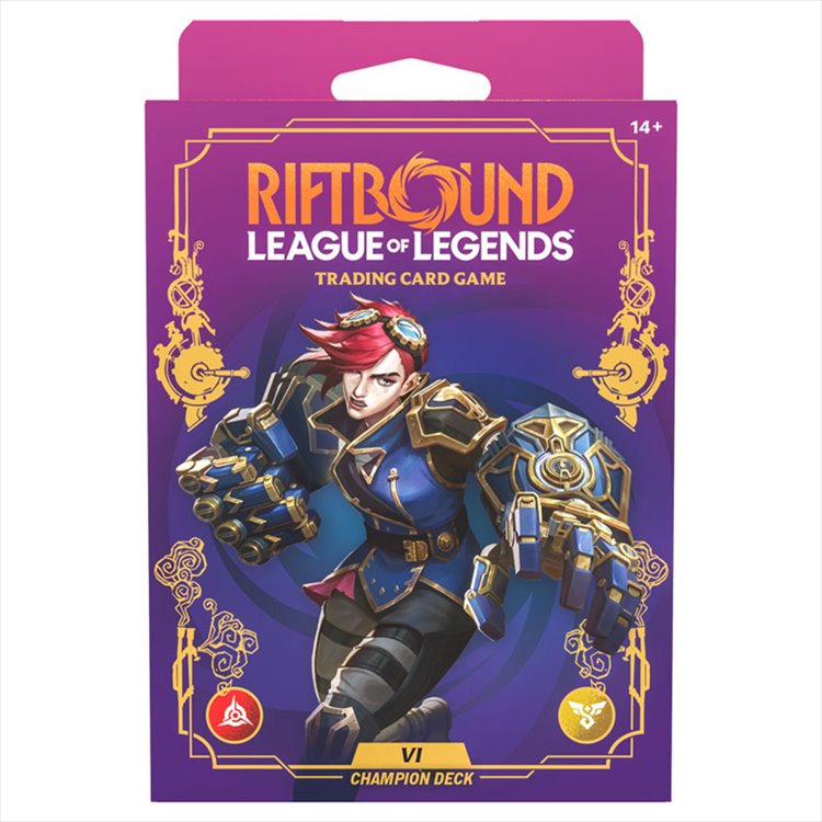 League of Legends TCG - Riftbound Unleashed Champion Deck Vi Display