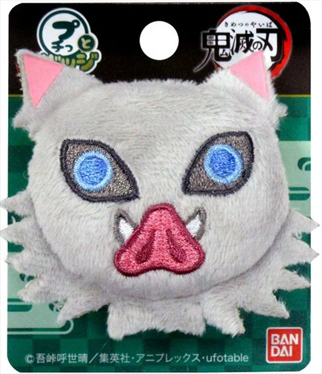 Demon Slayer - Inosuke Hashibira Puchitto Plush Pin Badge