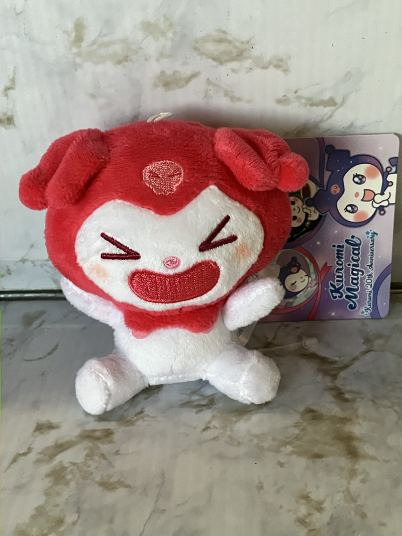 Sanrio - Kuromi Eyes Closed Shouting 10cm Plush