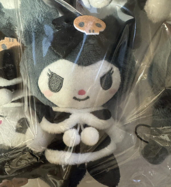 Sanrio - Kuromi Black Chirstmas Outfit 10cm Plush