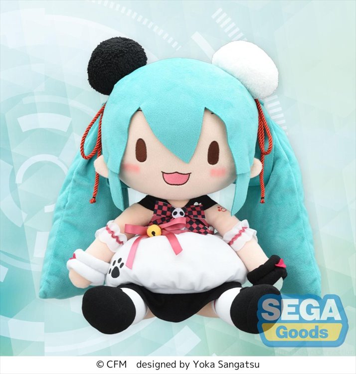 Vocaloid - Hatsune Miku Panda Manju Fuwa L Plush
