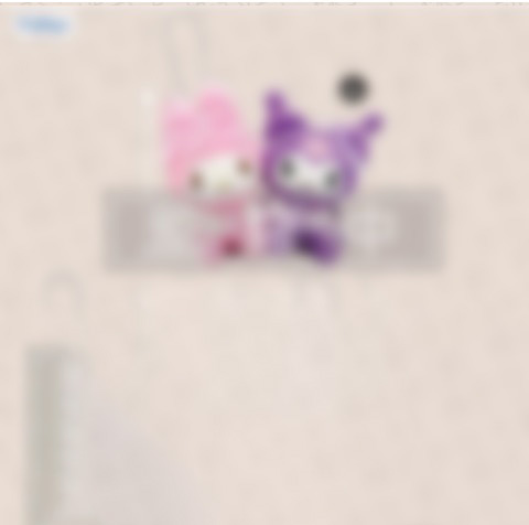 Sanrio - Kuromi and My Melody Pair 10cm Plush A