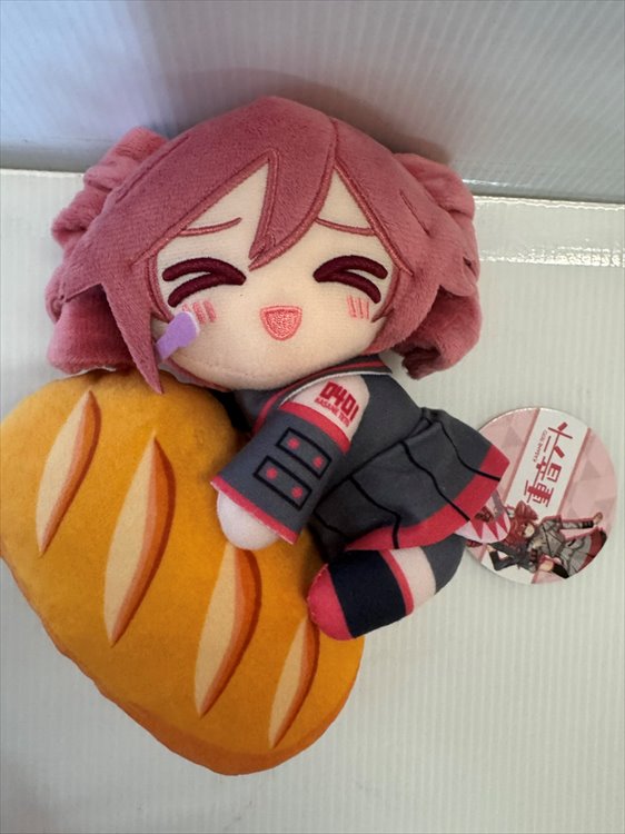Vocaloid - Teto holding French Bread Closed Eye Plush