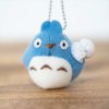 Totoro - Middle Totoro Blue Keychain