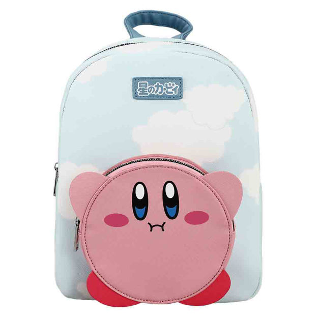 Kirby - Die Cut Pocket and Cloud Print Mini Backpack - Click Image to Close