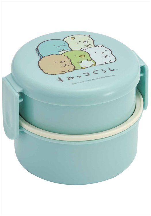 Sumiko Gurashi - Blue Round Bento Lunch Box - Click Image to Close