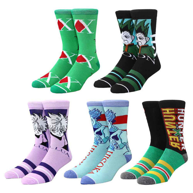 Hunter x Hunter - Mixed Characters 5 Pairs of Crew Socks