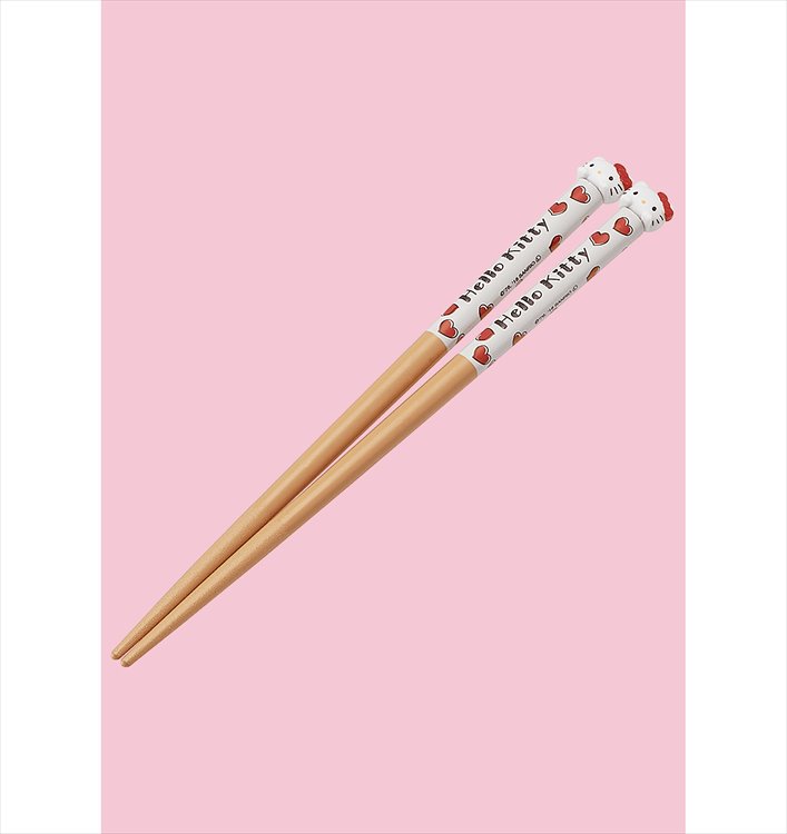 Sanrio - Hello Kitty Mascot Chopsticks - Click Image to Close