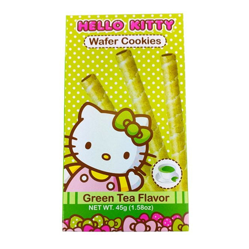 Hello Kitty - Wafer Cookies Green Tea Flavor - Click Image to Close