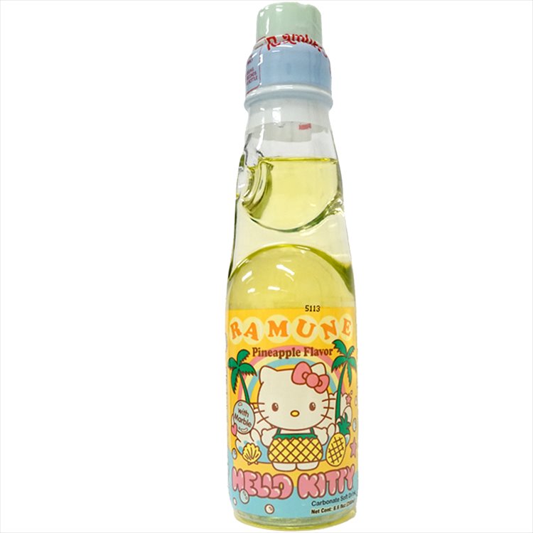 Ramune - Hello Kitty Pineapple Flavor - Click Image to Close