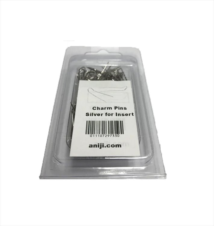 Aniji - Front Attachment Charm Pins for Ita Bag Silver 100pc