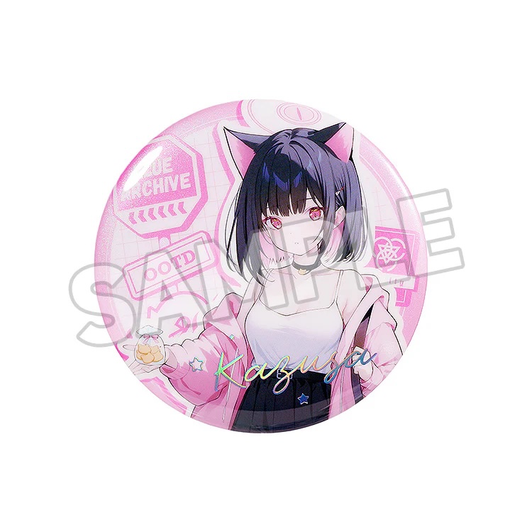 Blue Archive - Holiday Saunter Series 75mm Badge Kazusa