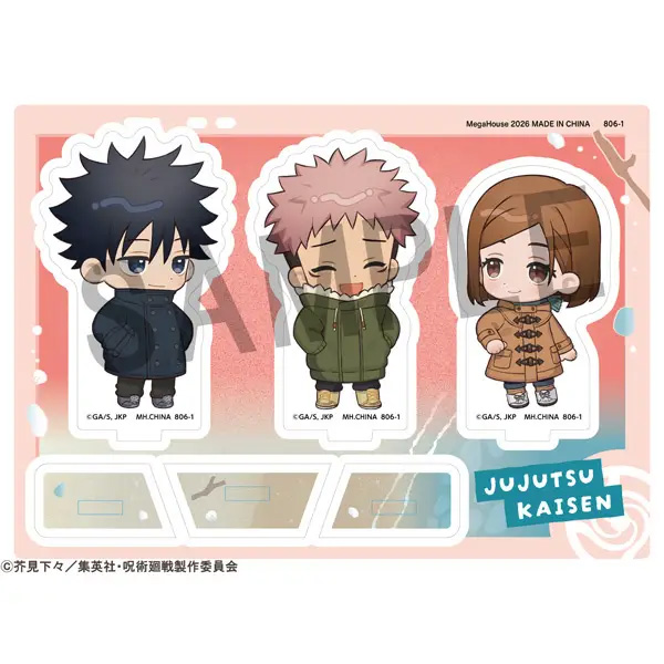 Jujutsu Kaisen - 5th Anniversary Megumi and Yuji and Nobara Acrylic Stand Buddy Collection