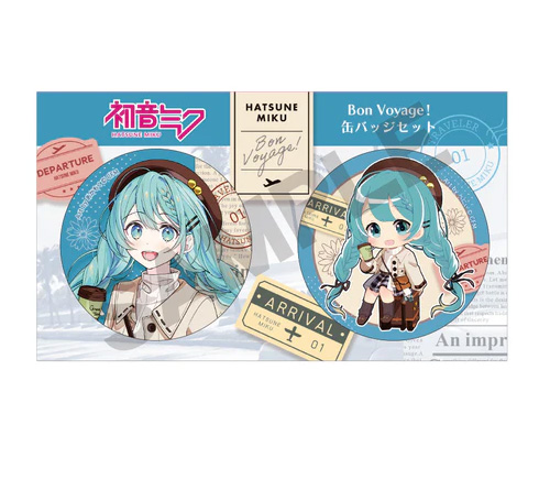 Vocaloid - Hatsune Miku Button Pin Set Green
