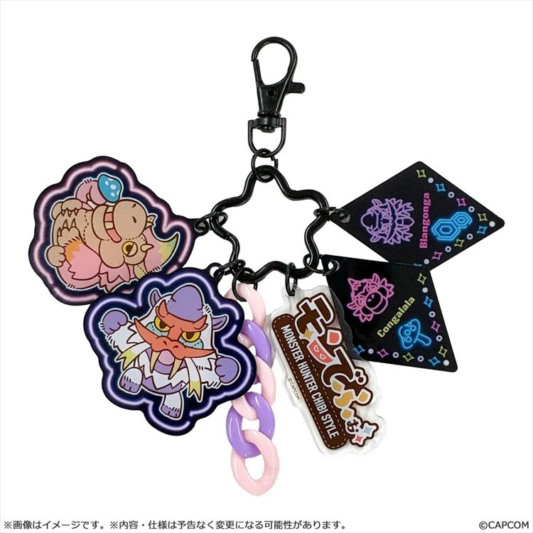 Monster Hunter - Blangonga and Congalala Chibi Style Acrylic Keychain Monster Hunter - Blangonga and Congalala Chibi Style Acrylic Keychain