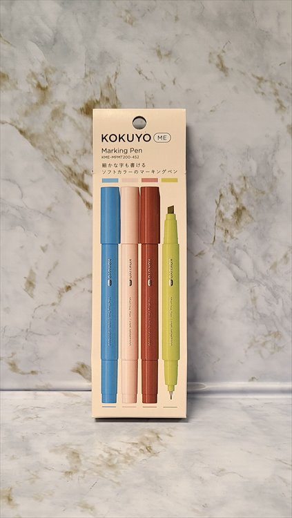 Kokuyo Me - 2 Way Marking Pen 4 Piece Set