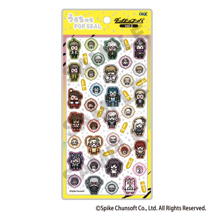 Danganronpa 2 - Uruchuru Pop Seal Stickers Danganronpa 2 - Uruchuru Pop Seal Stickers