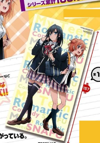 My Teen Romantic Comedy SNAFU - Yukino and Yuigahama Fabric Poster - Click Image to Close