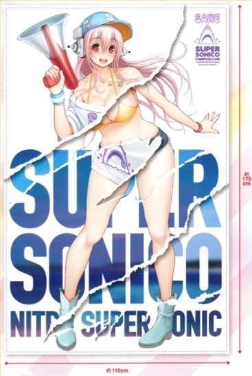 Nitro Plus - Super Sonico DX Multicross Fabric Poster