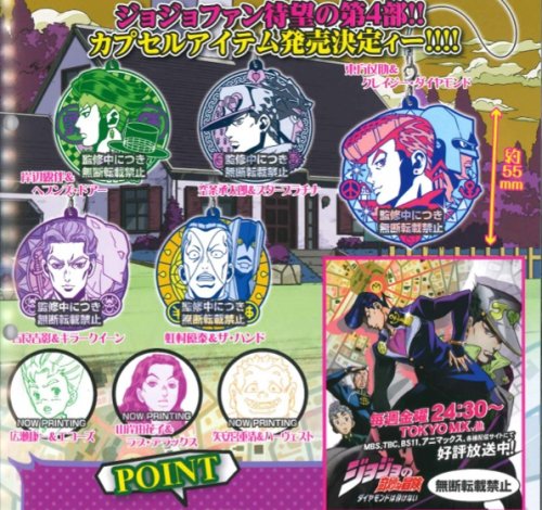 JoJos Bizarre Adventure - Character Badge Straps - Click Image to Close