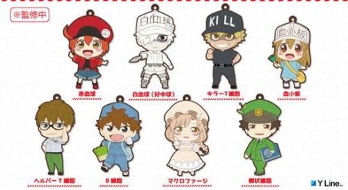 Cells at Work - Character Rubber Straps Single BLIND BOX