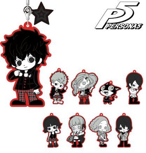 Persona 5 - Character Rubber Keychains Single BLIND BOX - Click Image to Close