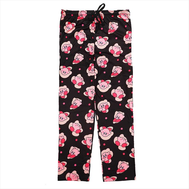 Kirby - Poses and Stars Sleep Pants L