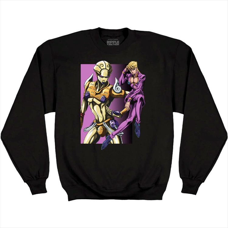 Jojos Bizarre Adventure Part V - Giorno Stages Sweatshirt Fleece Black L