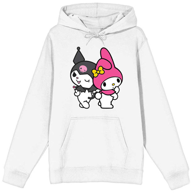 Sanrio - Kuromi and My Melody Hoodie M - Click Image to Close