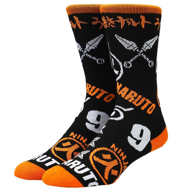 Naruto - Icon Toss Crew Socks - Click Image to Close