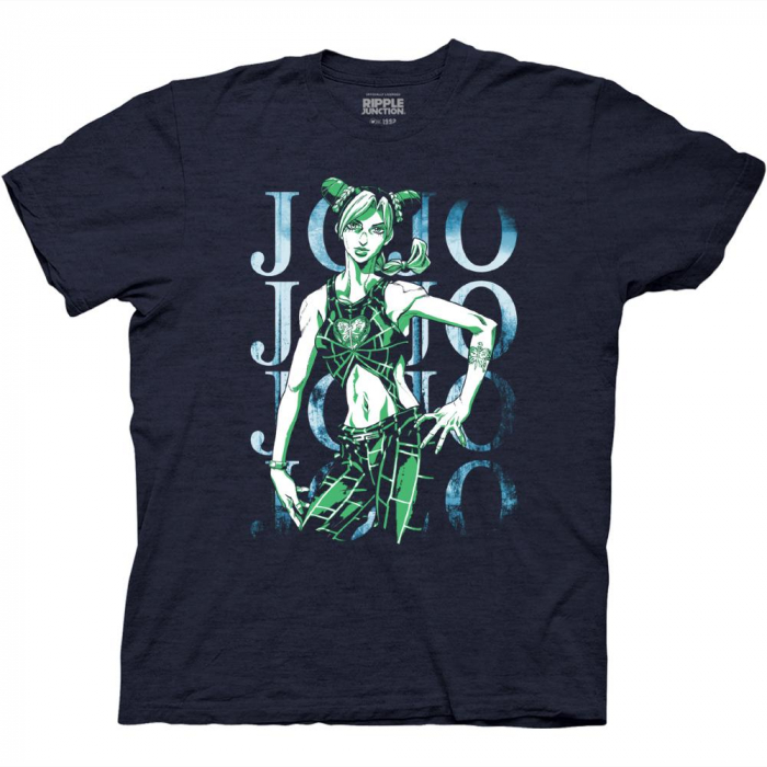 Jojos Bizzare Adventure Part VI - Jolyne With Repeating Logo T-Shirt XL