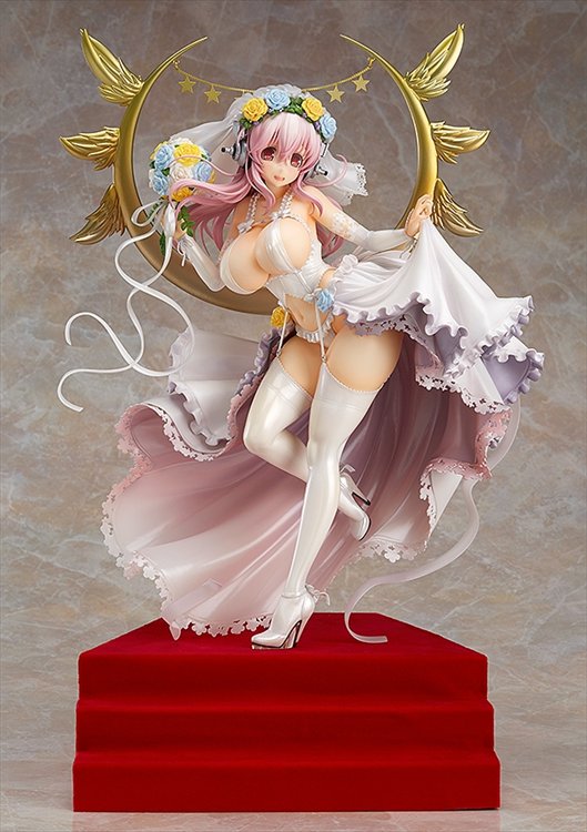 Super Sonico - 1/6 Super Sonico 10th Anniversary Figure Wedding Ver. PVC Figure