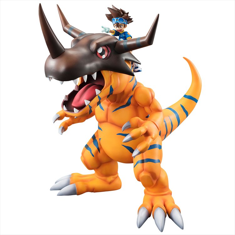 Digimon Adventures - 1/8 Greymon and Yagami Taichi G.E.M. Series PVC Figure - Click Image to Close