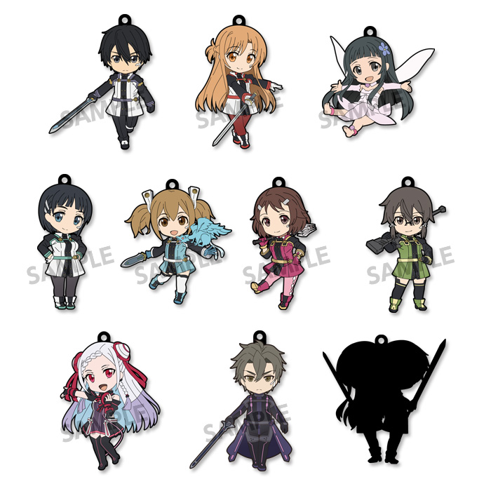 Sword Art Online The Movie Ordinal Scale - Pikuriru Trading Rubber Strap Single BLIND BOX - Click Image to Close