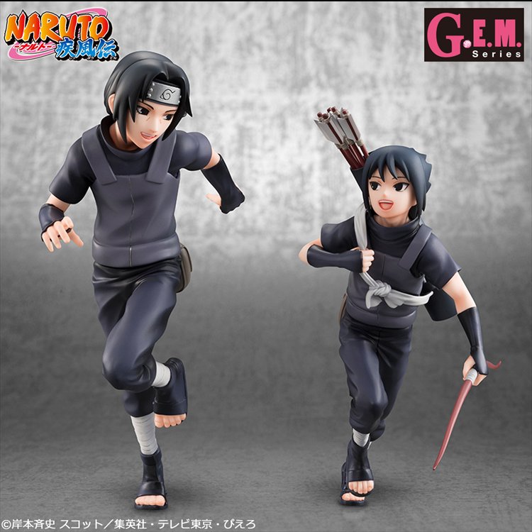 Naruto - Uchiha Itachi and Sasuke PVC Figure - Click Image to Close
