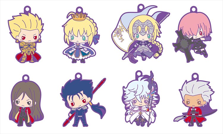 Fate Grand Order - Rubber Mascot Designed by Sanrio SINGLE BLIND BOX - Click Image to Close