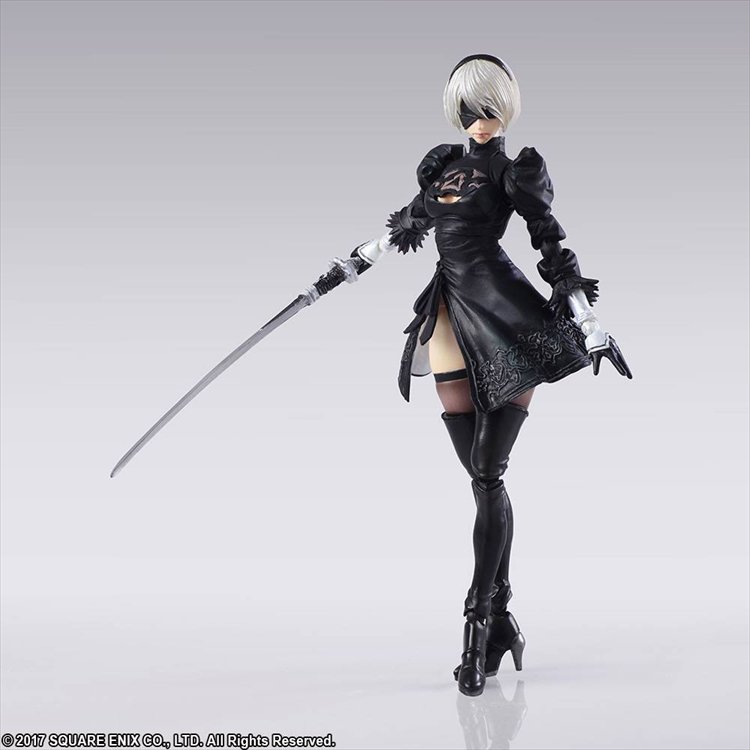 Nier Automata - 2B and Machine Action Figure - Click Image to Close