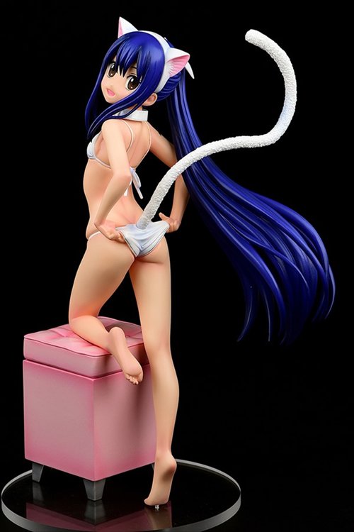 Fairy Tail - 1/6 Wendy Marvell White Cat Gravure Style Ver. PVC Figure - Click Image to Close