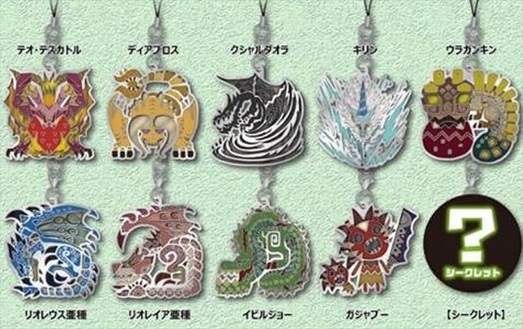 Monster Hunter - Icon Mascot Collection Metal Keychain Single BLIND BOX