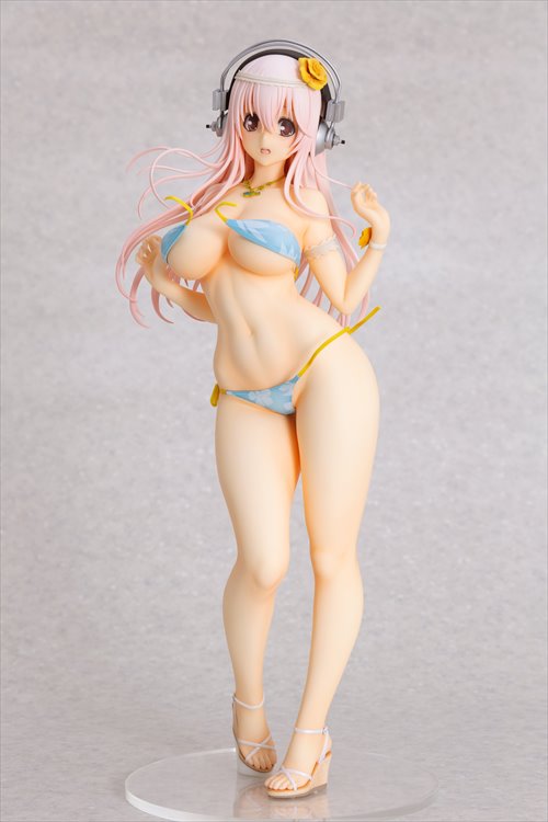 Super Sonico - 1/4.5 Super Sonico Summer Vacation Ver. PVC Figure - Click Image to Close