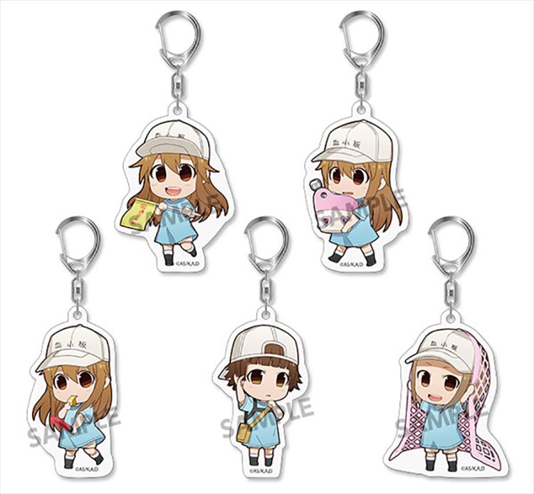 Cells at Work - Platelet Acrylic Keychain SINGLE BLIND BOX
