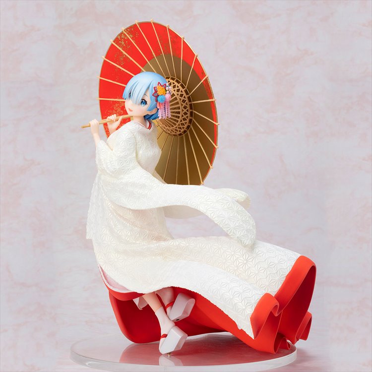 Re:Zero - 1/7 Rem Shiromuku Ver PVC Figure - Click Image to Close