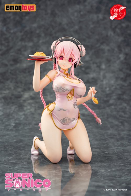 Super Sonico - 1/7 Super Sonico Mandarin Dress Ver. PVC Figure - Click Image to Close