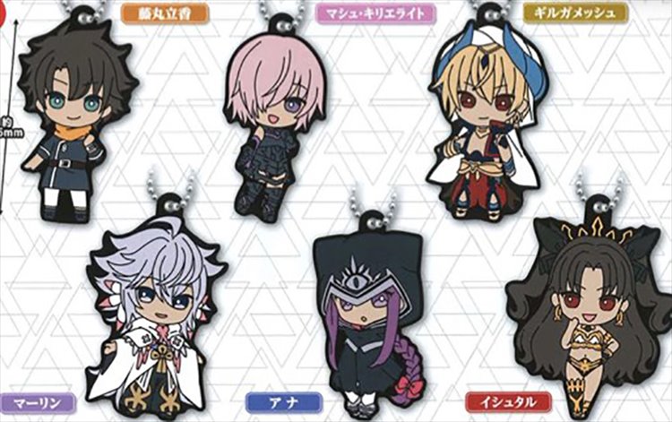 Fate Grand Order - Rubber Mascot Set of 7 - Click Image to Close