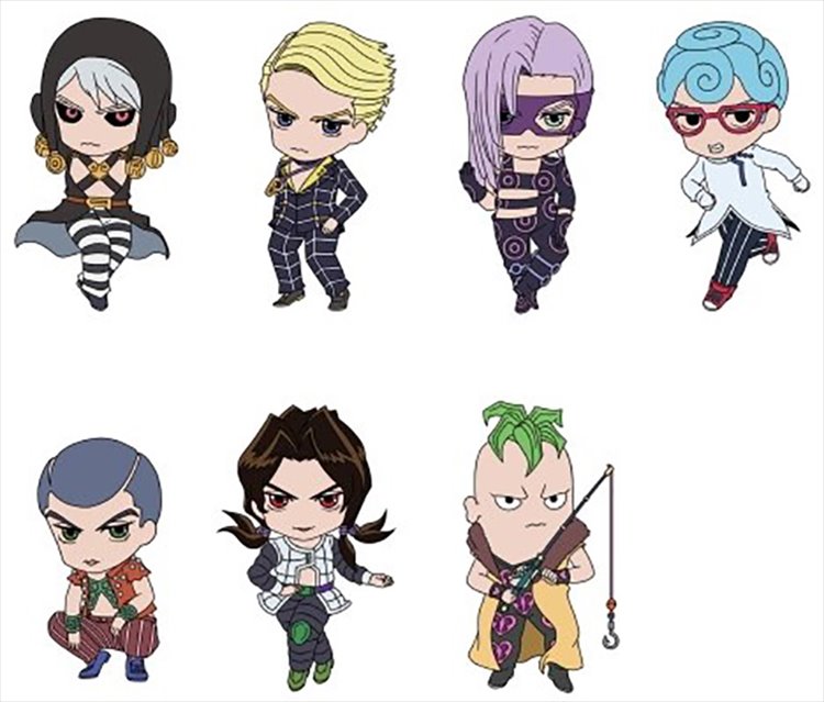 Jojos Bizarres Adventures Part V - Rubber Strap Vol. 2 SINGLE BLIND BOX - Click Image to Close