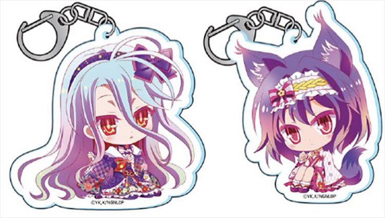 No Game No Life Zero - Acrylic Keychain Lolita Ver Set of 2 - Click Image to Close